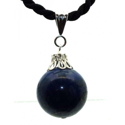 20mm Lapis Lazuli Gemstone Sphere Pendant